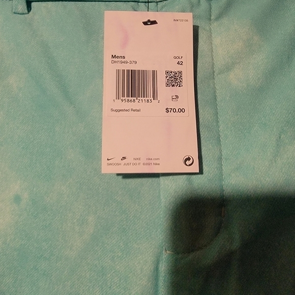 Nike Dri-FIT Men's Hybrid Wash Golf Shorts Green Size 42 DH1949-379 - Picture 7 of 7